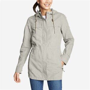 Eddie Bauer Fairhaven Linen Jacket Beige S